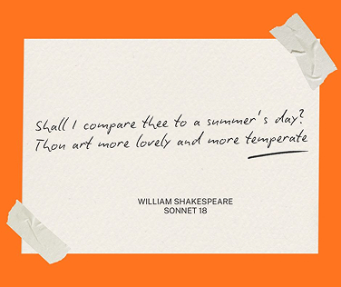 Sonnet 18 by William Shakespeare